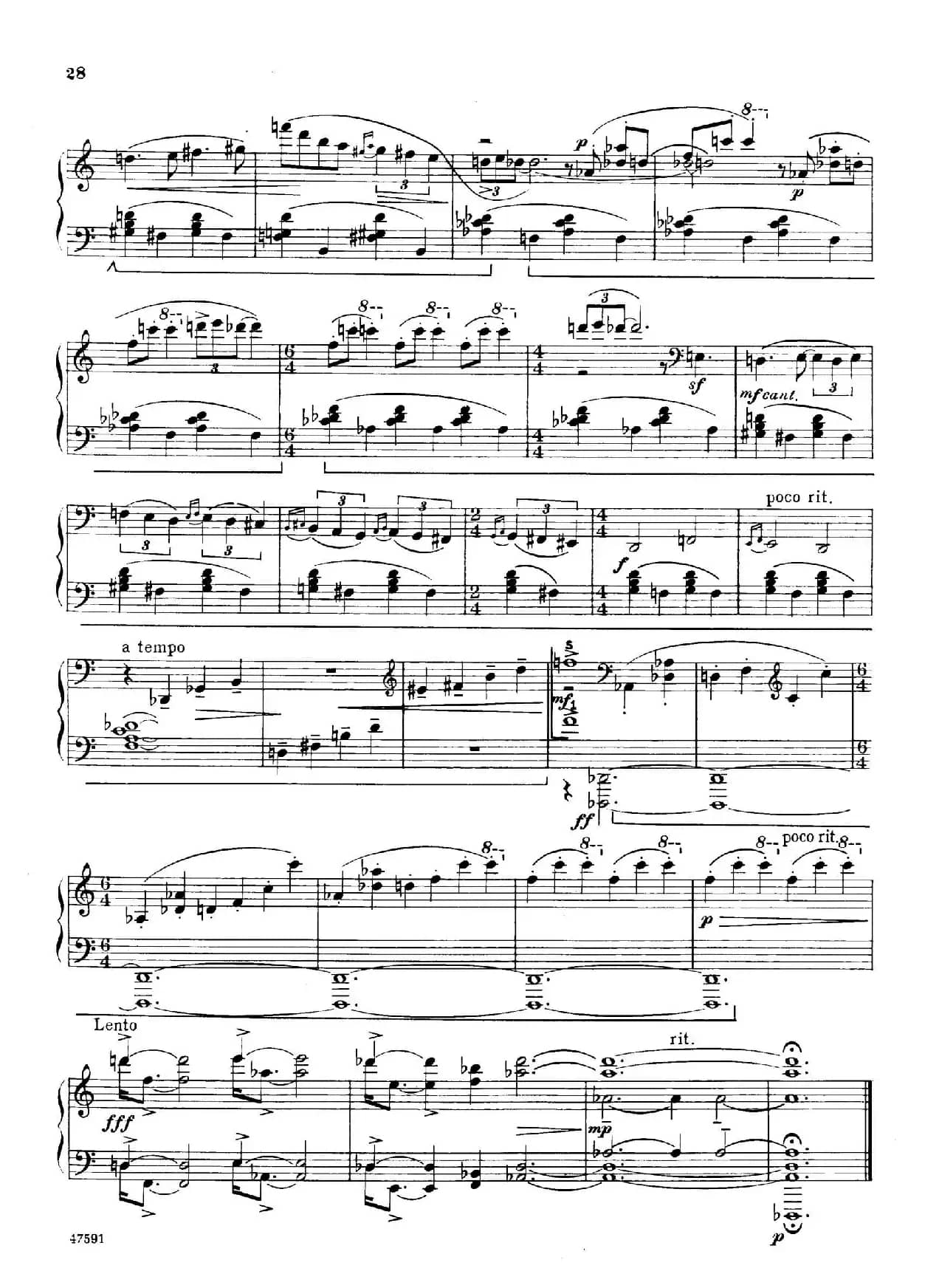 Piano Sonata in E-flat Major Op.95（降E大调钢琴奏鸣曲·Ⅱ）