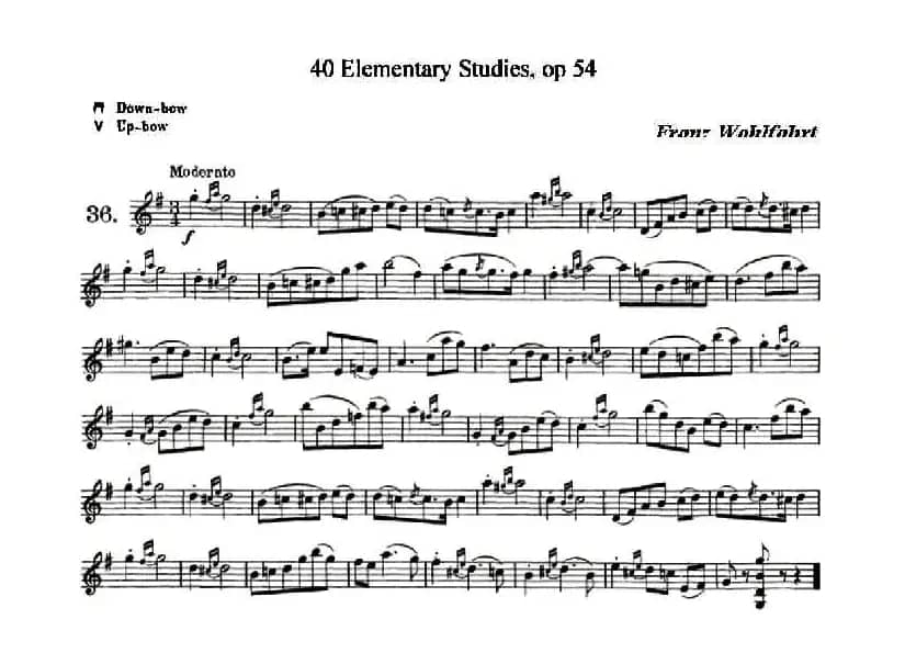 40首小提琴初级技巧练习曲之36