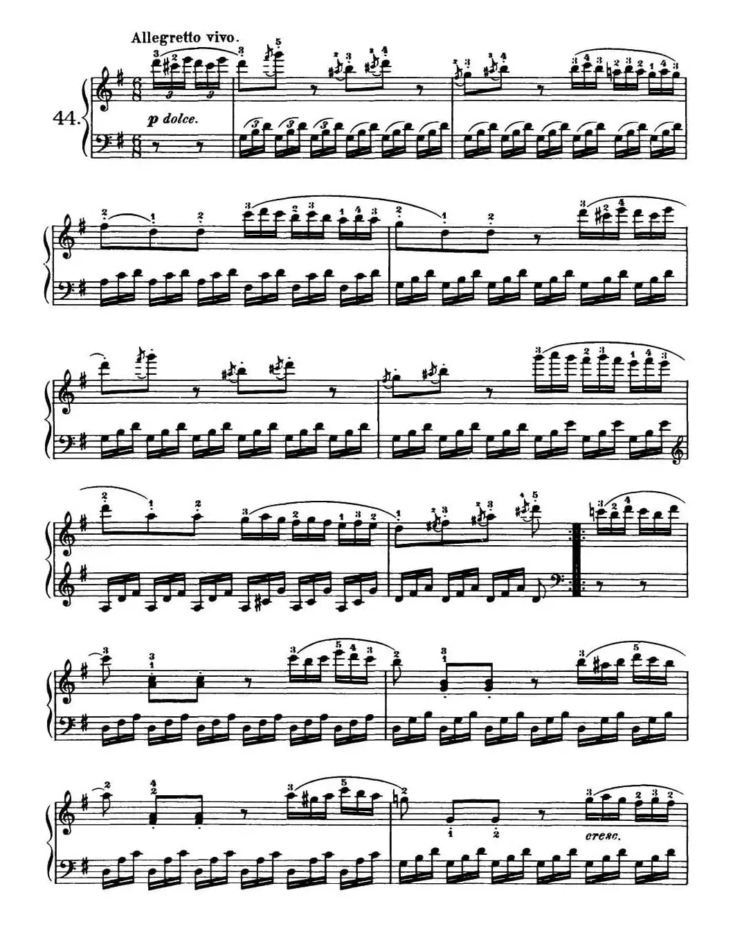 One Hundred and Ten Easy and Progressive Exercises Op.453（车尔尼110首简易练习曲 41——51）