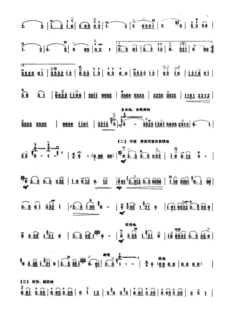 奔驰在千里草原（独奏曲）