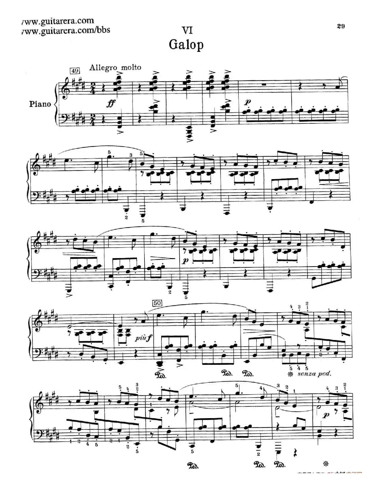 Souvenirs Op.28（纪念曲6. 加洛普舞曲）