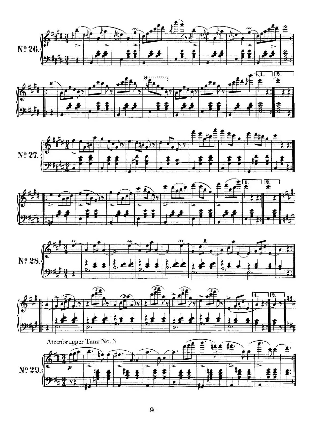 36 Original Dances D.365 Op.9（36首原创舞曲集）