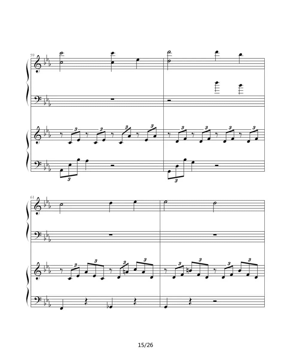 ココロの音（双钢琴）