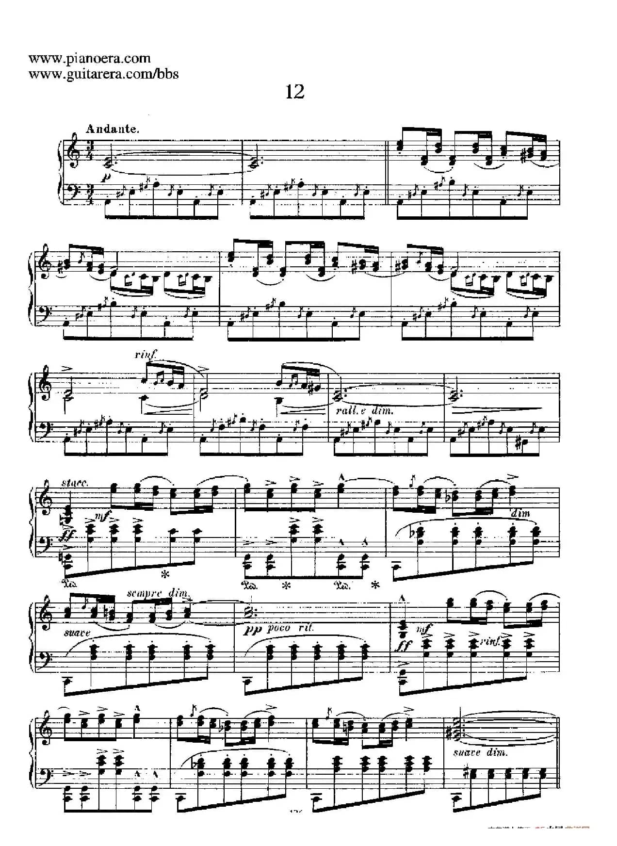 12 Spanish Danses Op.37（12首西班牙舞曲·12）