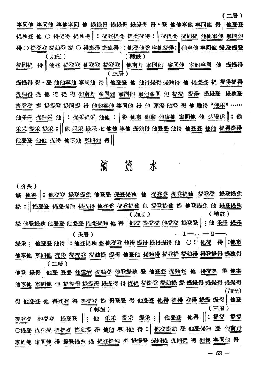 十番音乐：击乐