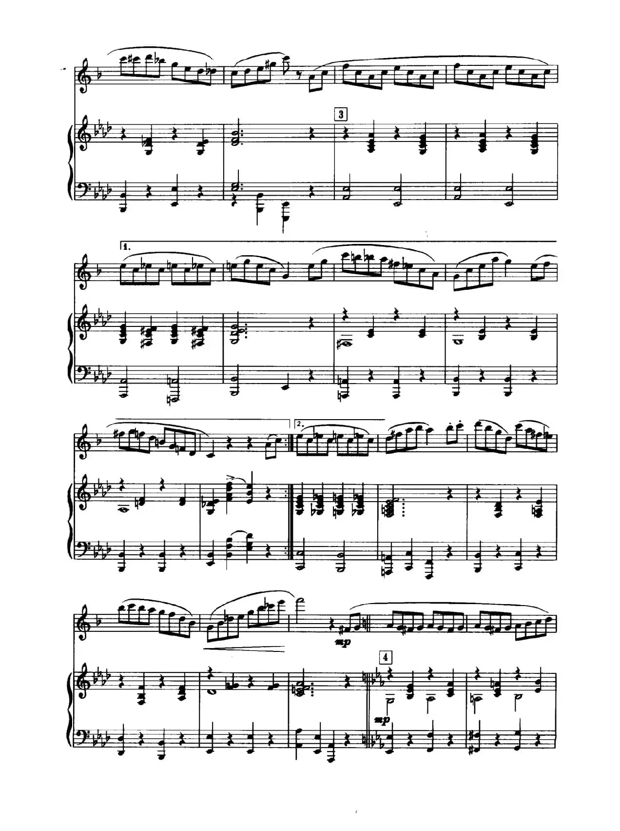 音乐会练习曲（中音萨克斯+钢琴伴奏）