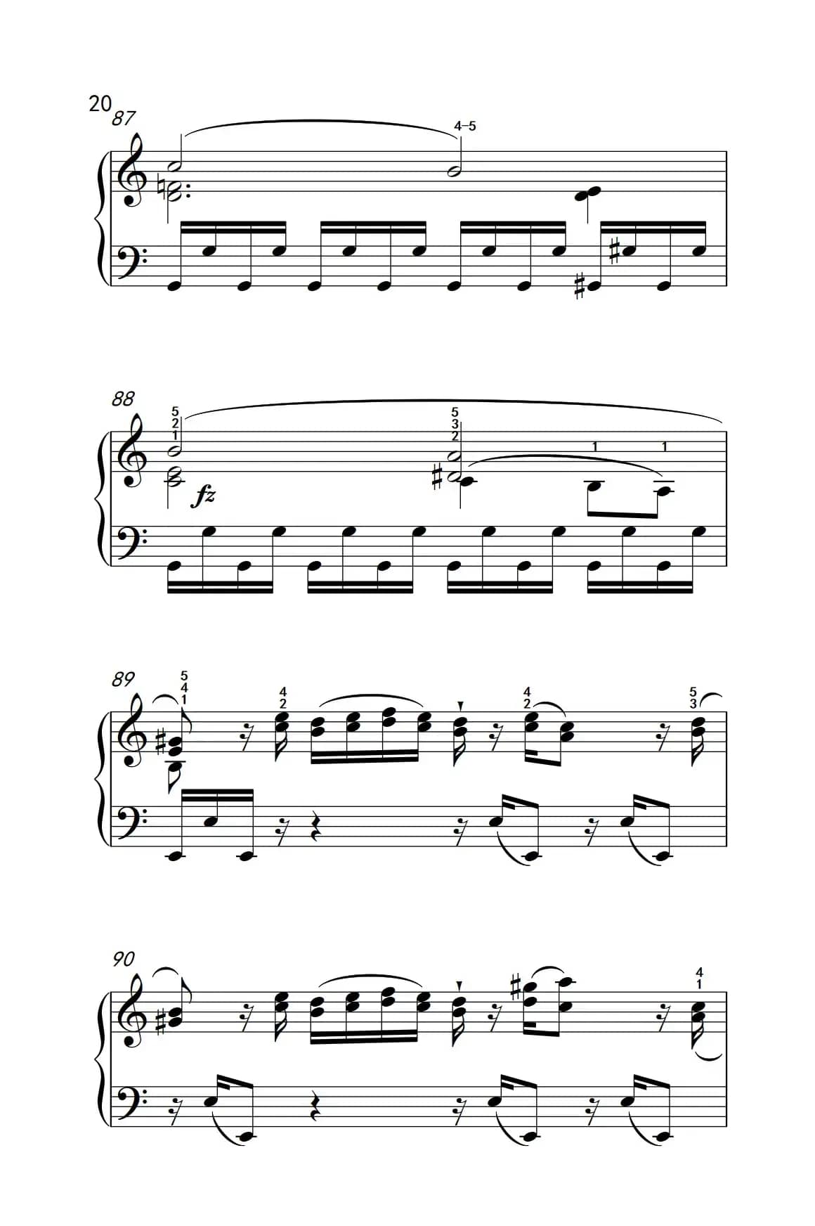 第九级1.C大调奏鸣曲 第一乐章 Hob.XVI 50（中央音乐学院 钢琴（业余）考级教程 7-9级）