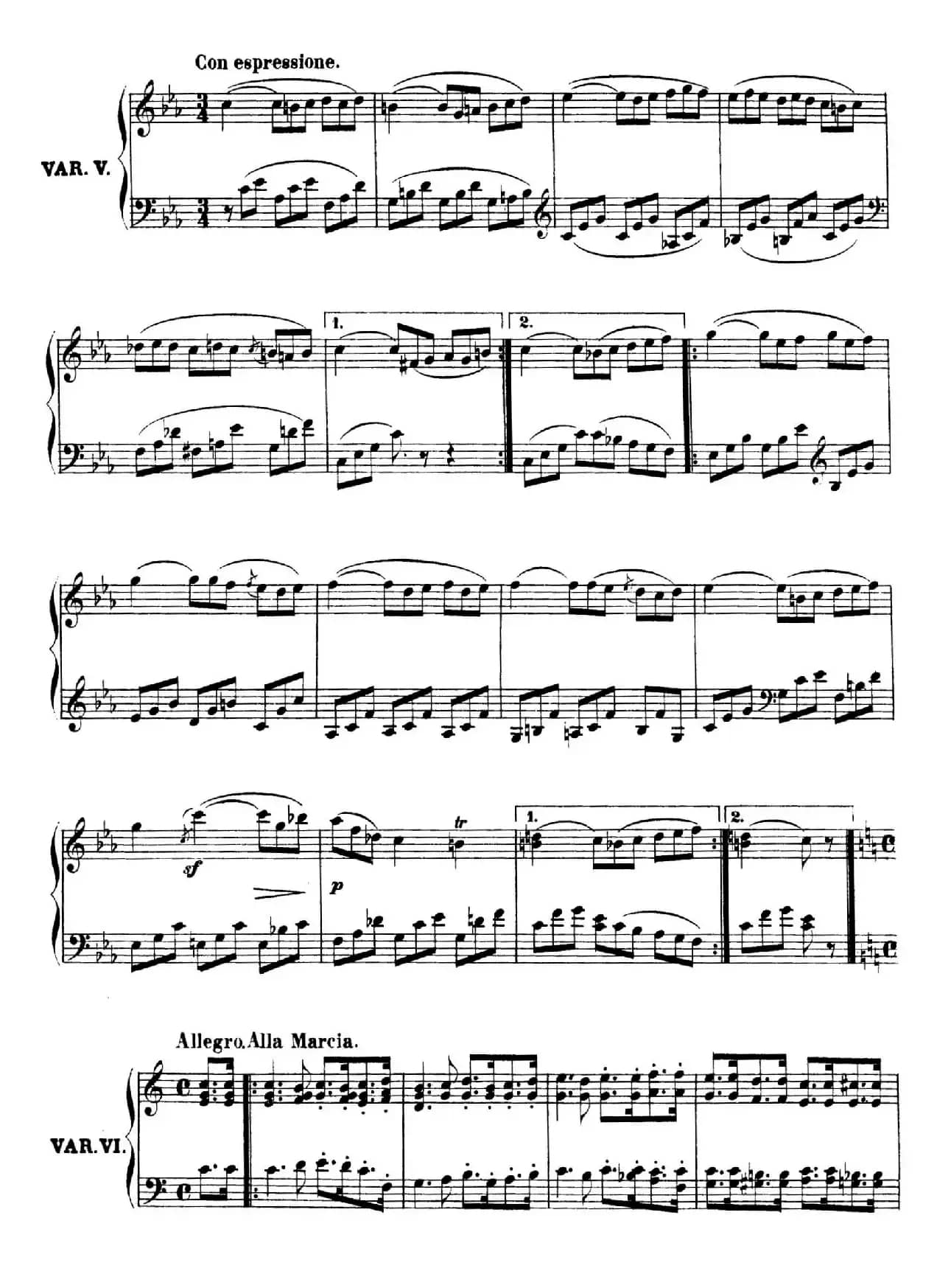 7 Variations in C WoO 78（C大调英国国歌变奏曲）