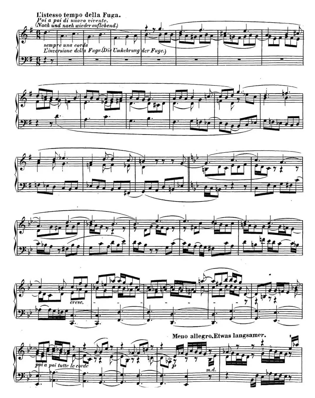 贝多芬钢琴奏鸣曲31 降A大调 Op.110 A-flat major