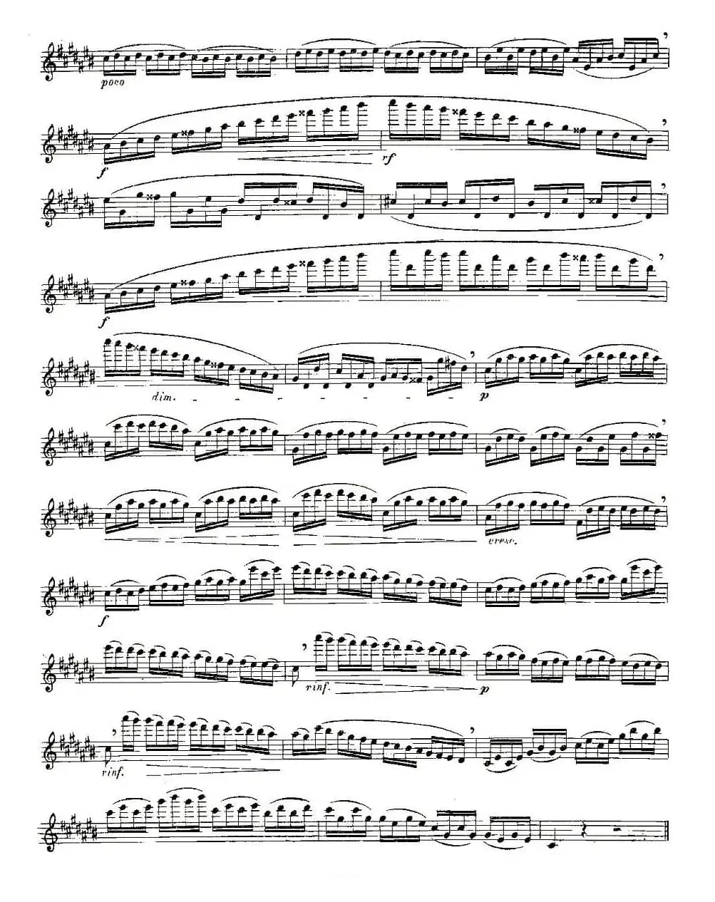 Moyse - 25 Studies after Czerny flute 之14（25首改编自车尔尼作品的练习曲）