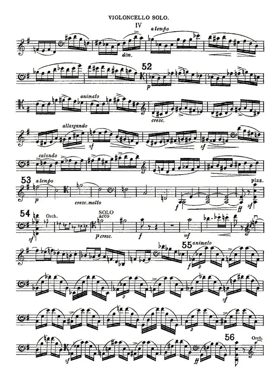 Edward Elgar Concerto e Minor Op85 For Cello（Cel）