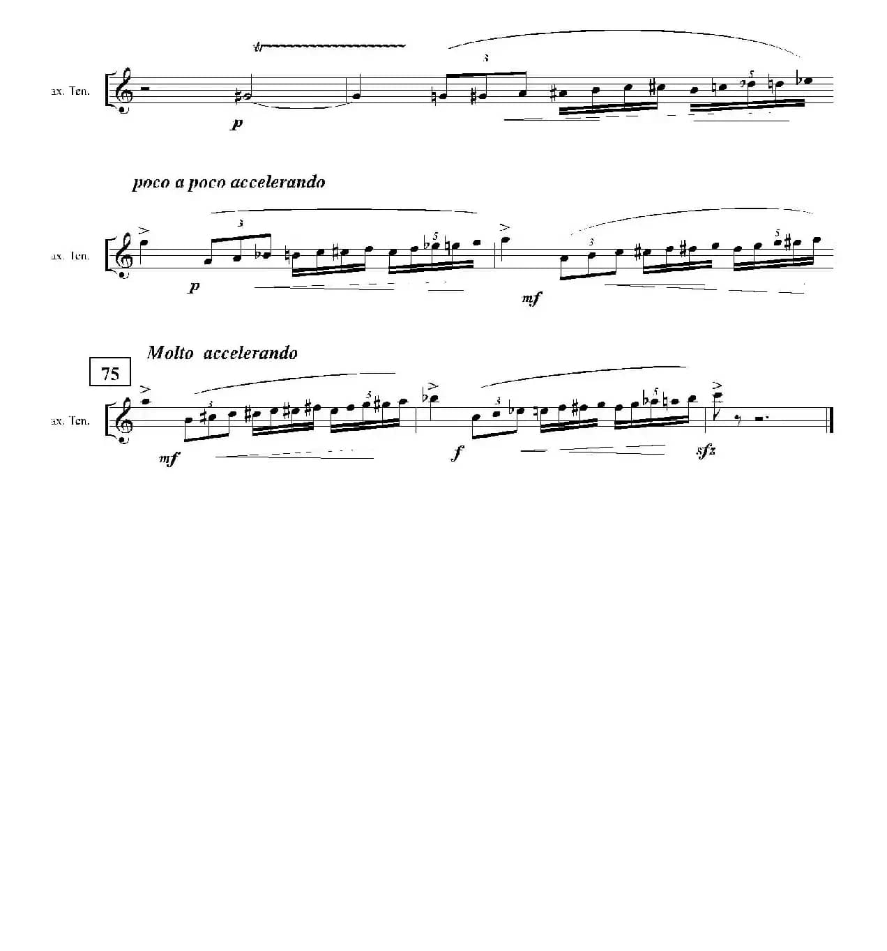 Ingravity（第二乐章）（次中音萨克斯分谱）