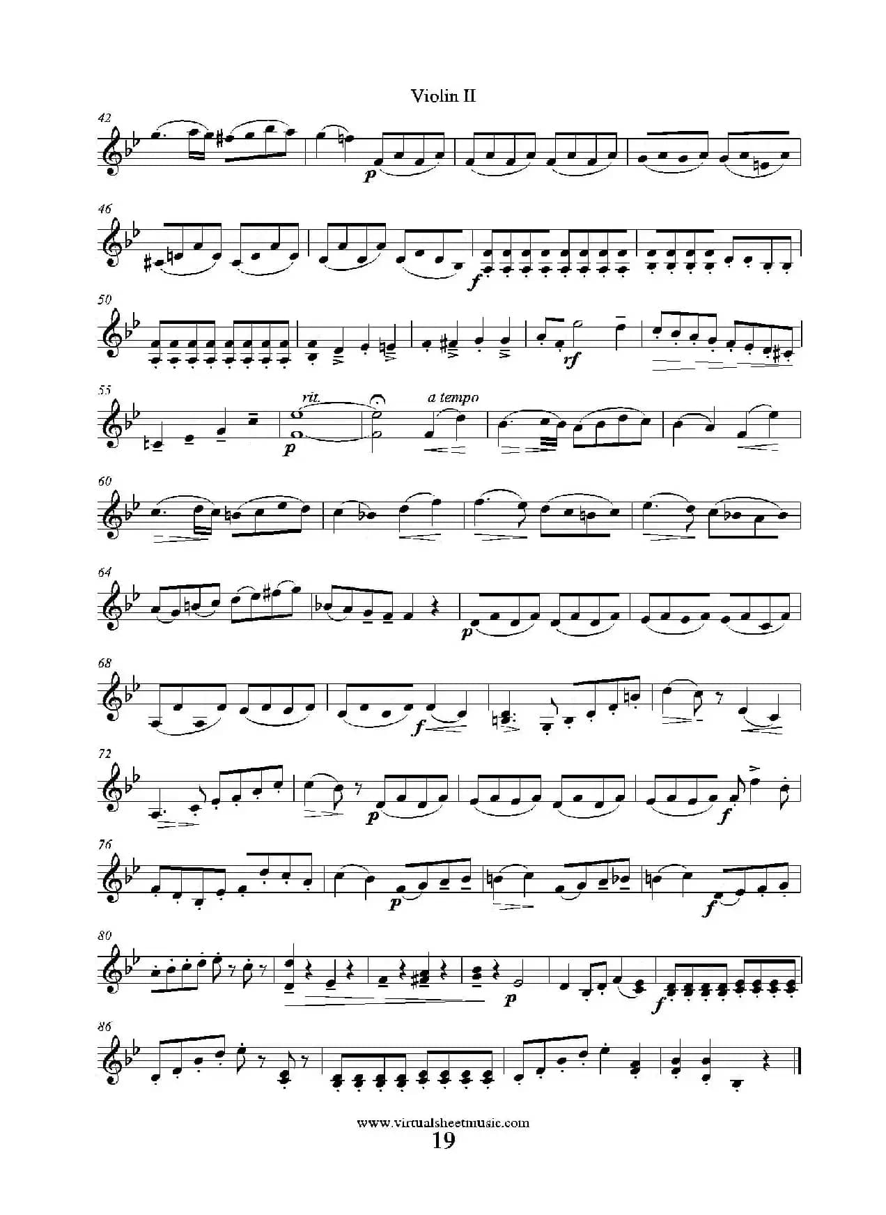 6 Small Duets（六部小合唱）Op.38 Violin II（第二小提琴分谱）