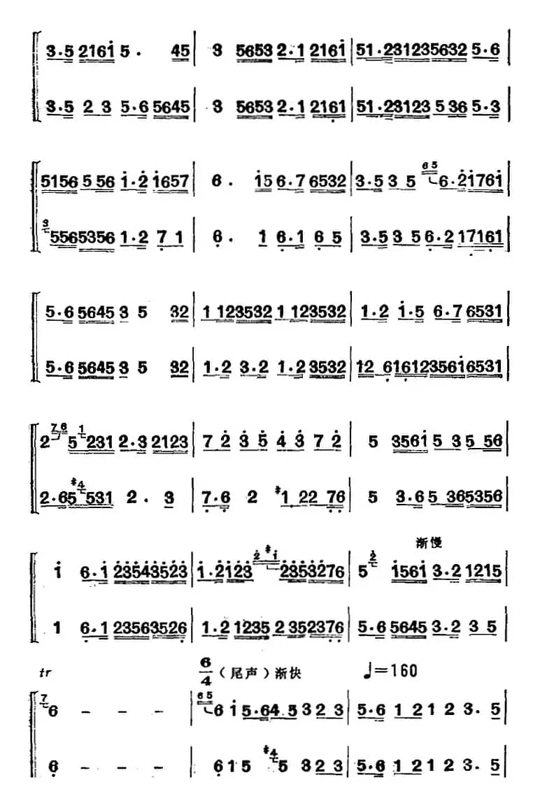 江南丝竹乐曲：慢三六（二胡二重奏）