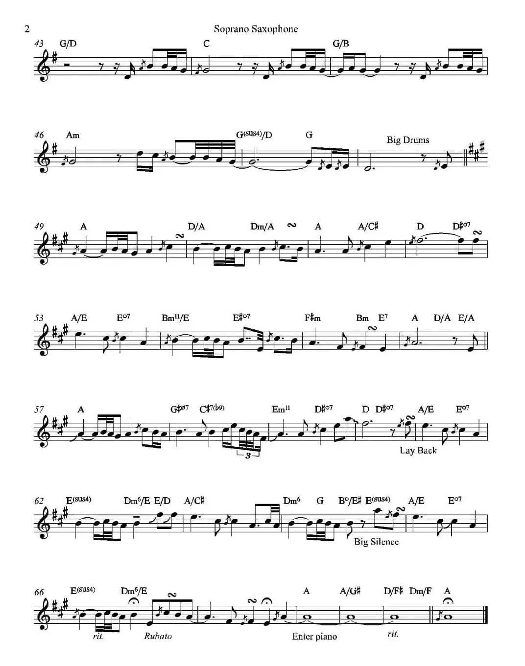 Auld Lang Syne（高音萨克斯）