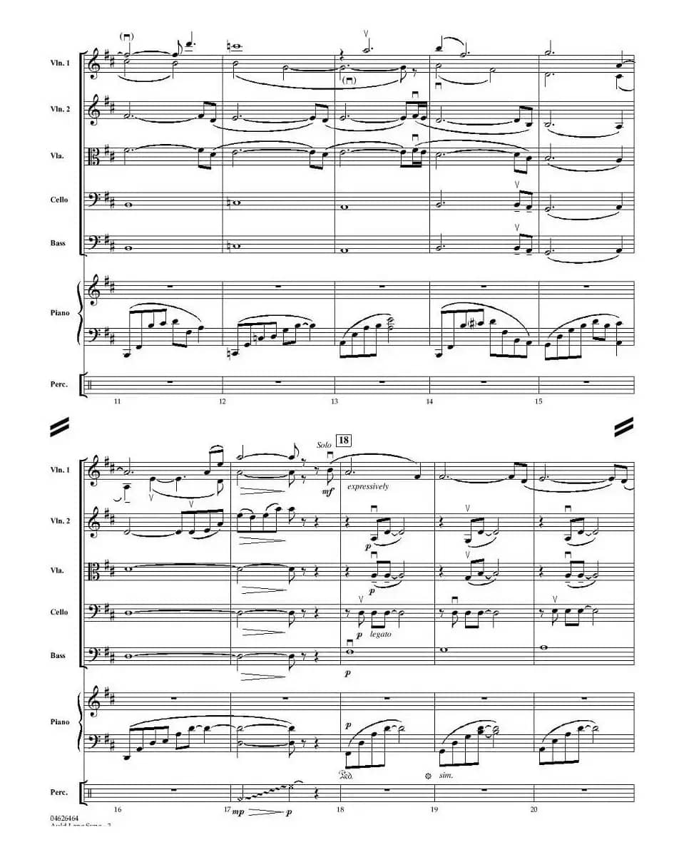 AULD LANG SYNE（友谊地久天长）（小型乐队谱）