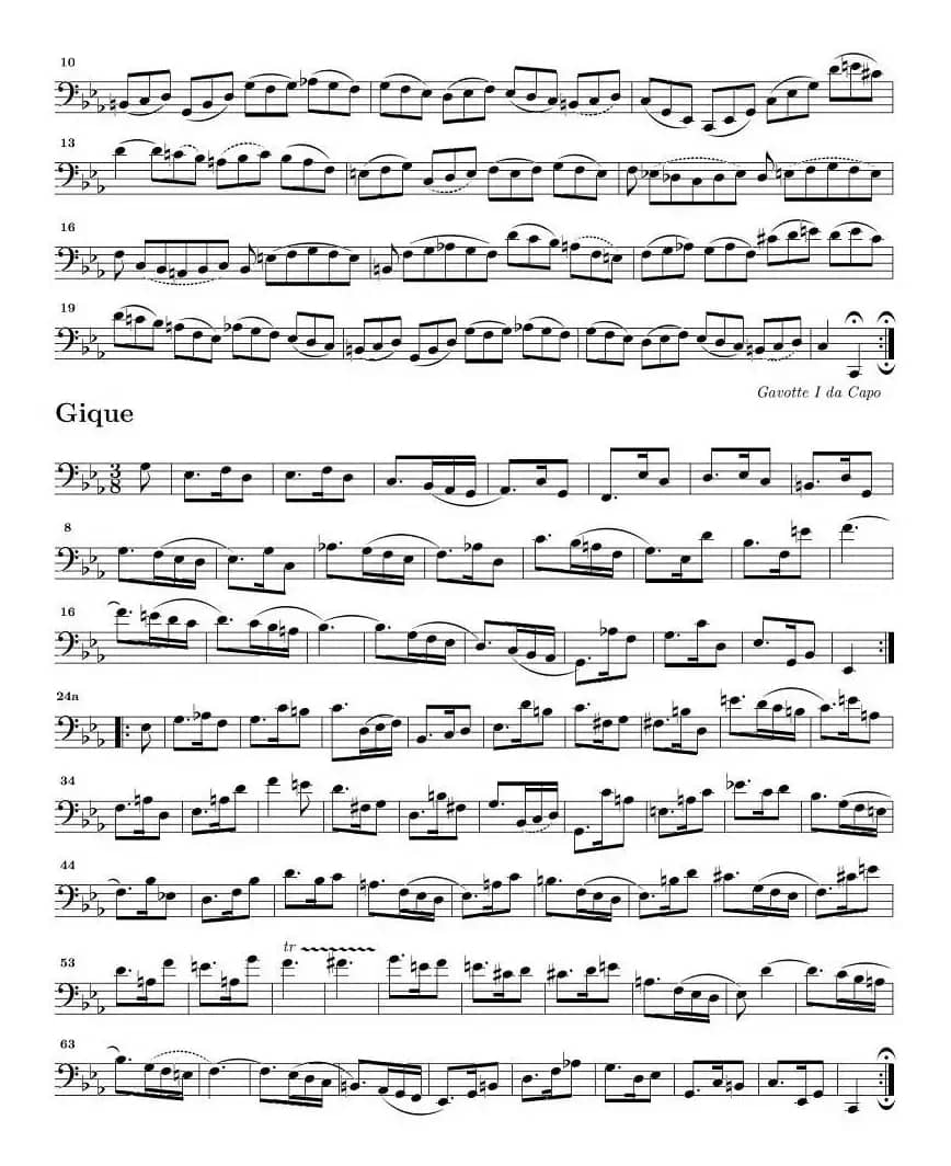 巴赫无伴奏大提琴练习曲之五