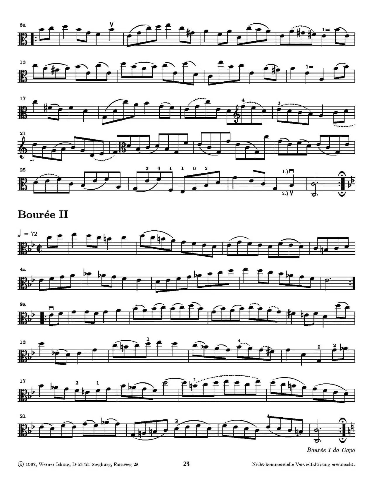 巴赫《无伴奏组曲》Ⅲ（中提琴）