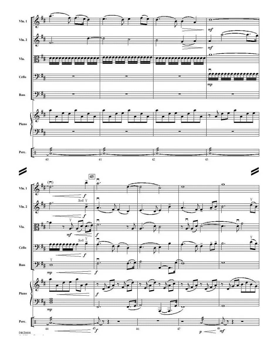 AULD LANG SYNE（友谊地久天长）（小型乐队谱）