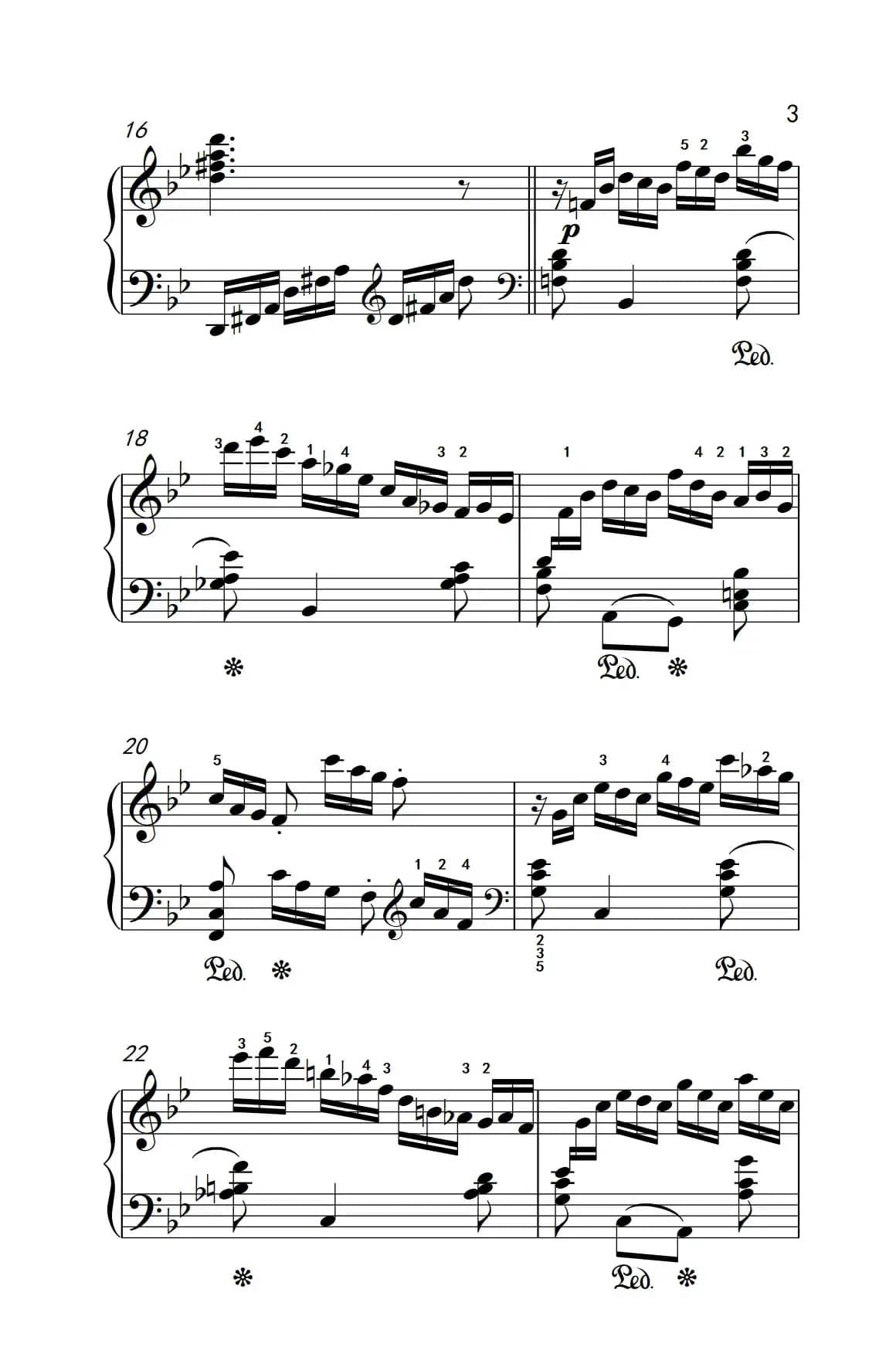 莫什科夫斯基 钢琴练习曲（第二首）