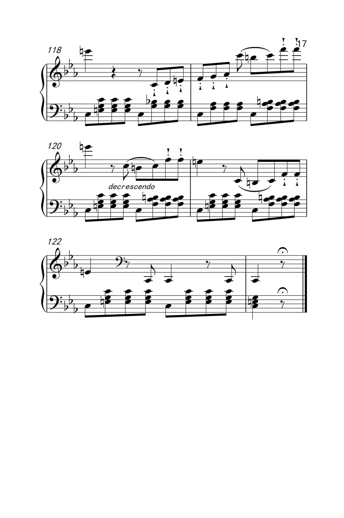 奏鸣曲 Opus 10 Nr.1 第三乐章（贝多芬奏鸣曲集 2）