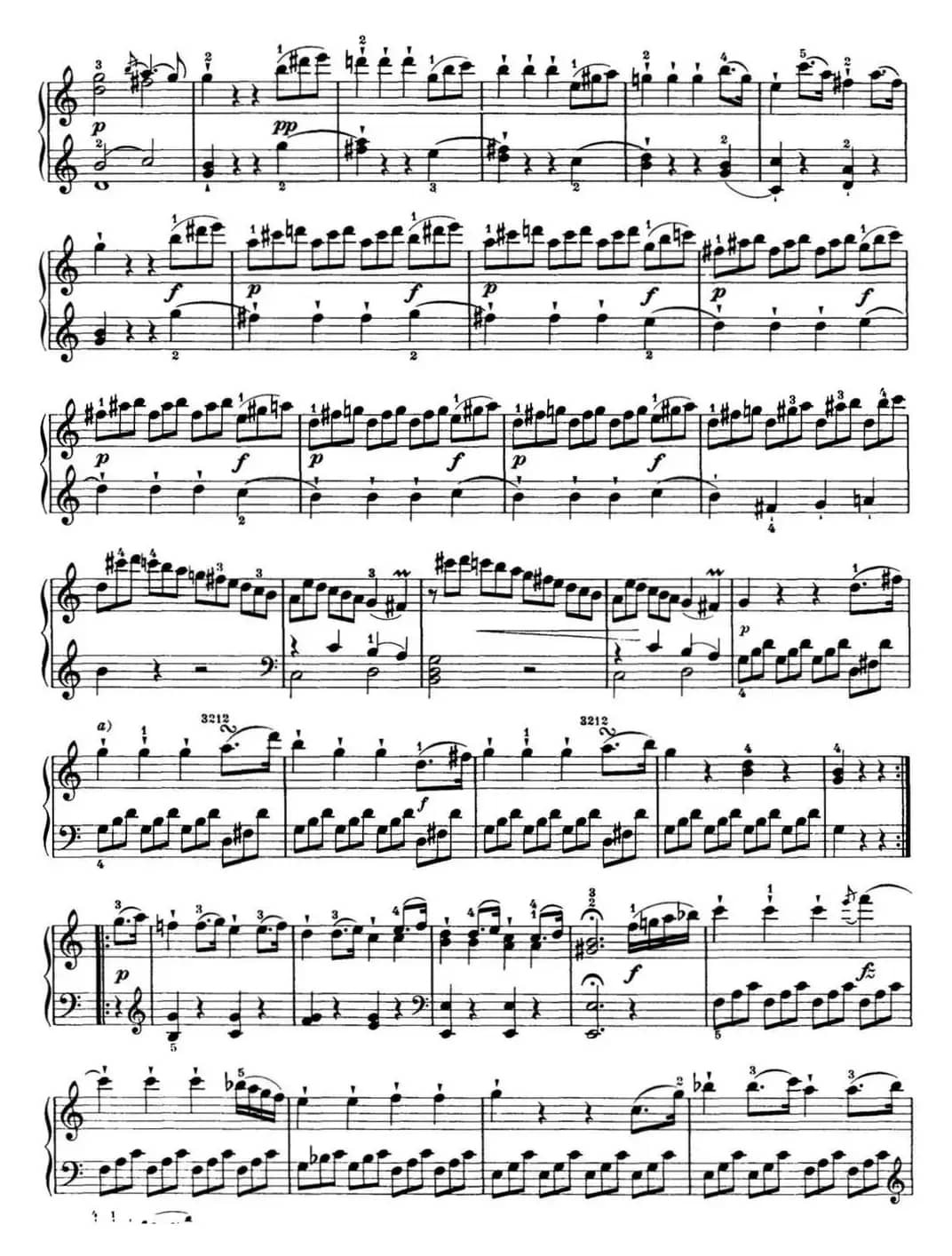 海顿 钢琴奏鸣曲 Hob XVI 35 in C major