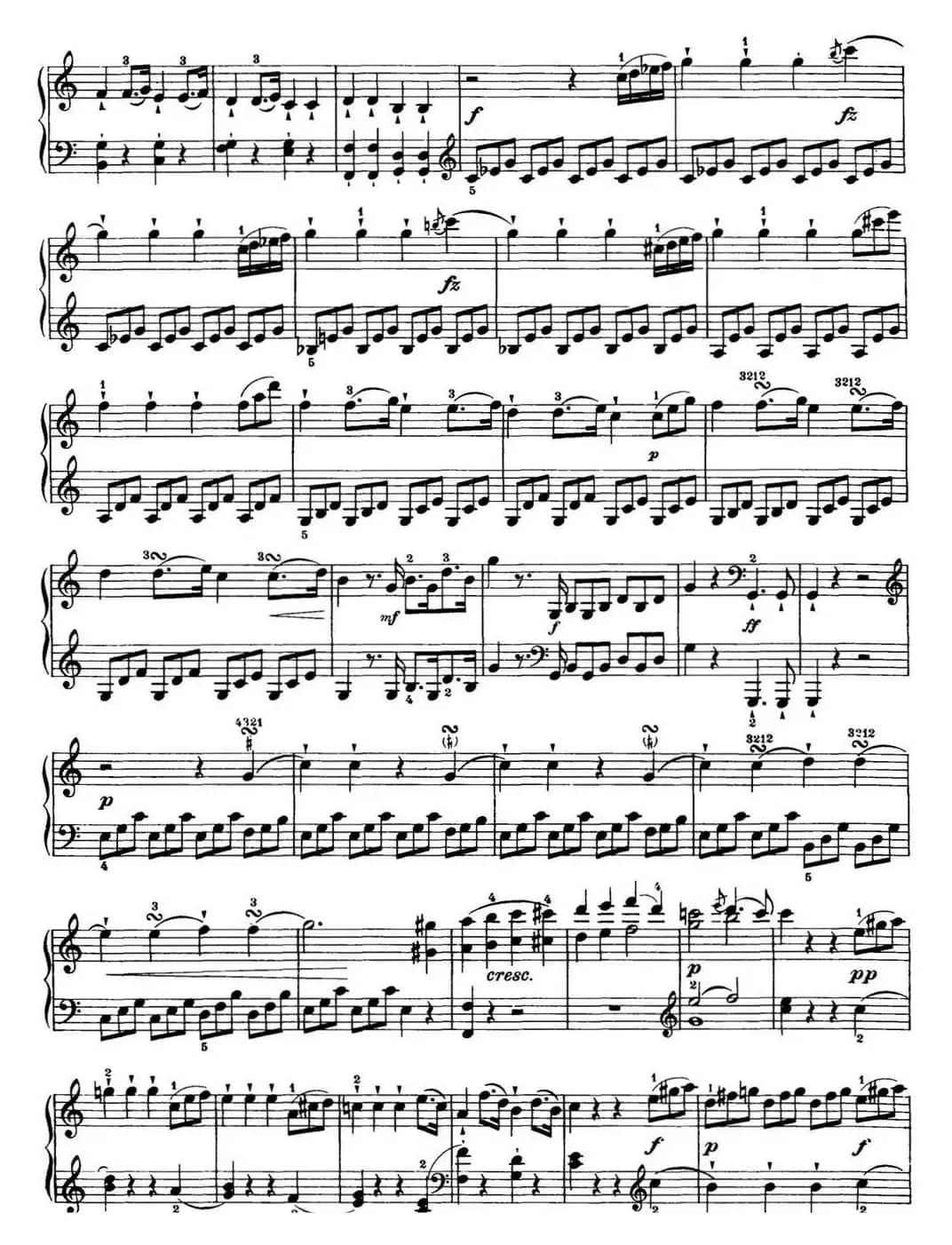 海顿 钢琴奏鸣曲 Hob XVI 35 in C major