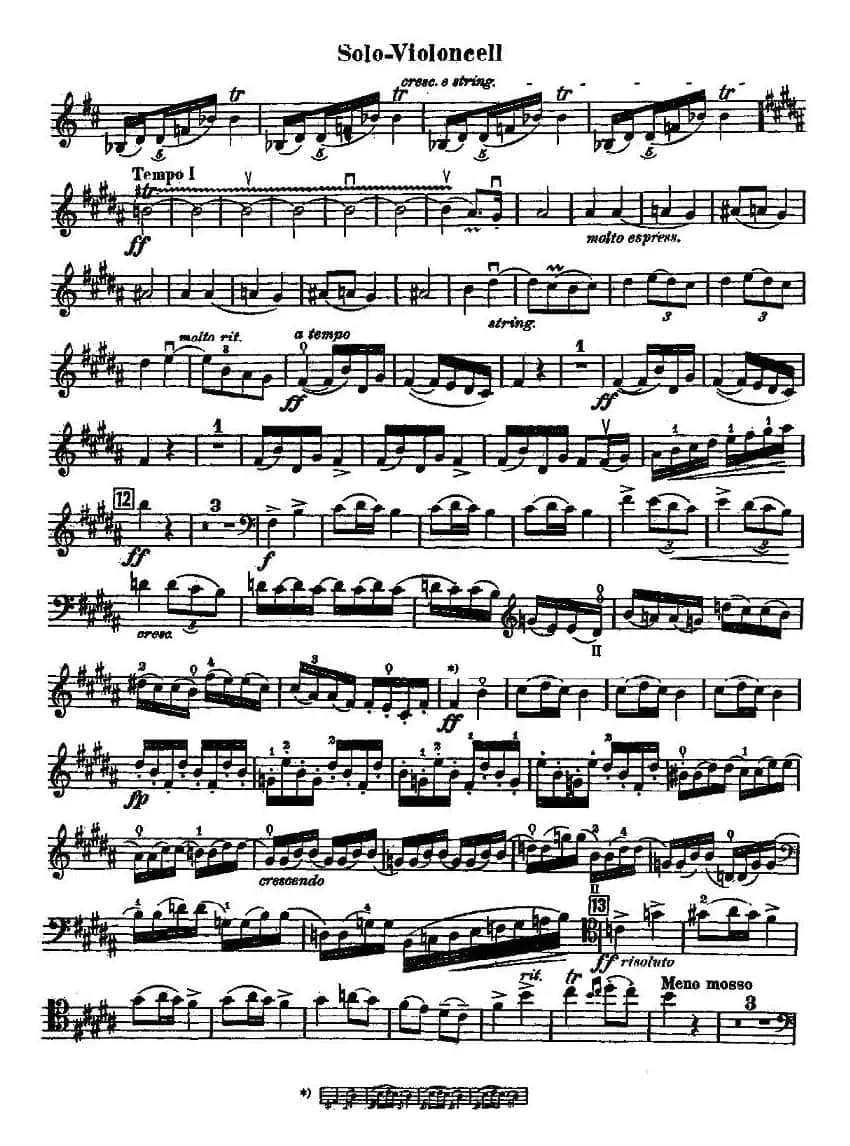 Dvorak - Cello Concerto（德沃夏克-大提琴协奏曲 [大提琴谱]）