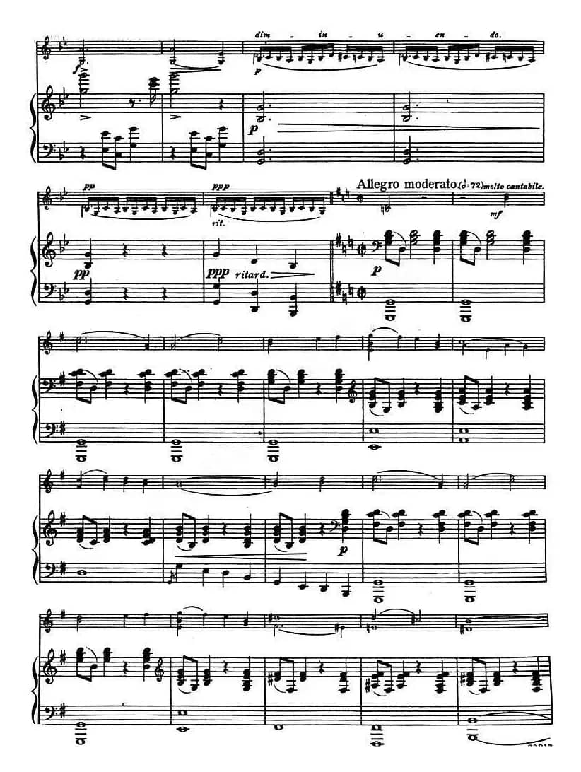 LEGENDE Op.17（传奇）（小提琴+钢琴伴奏）