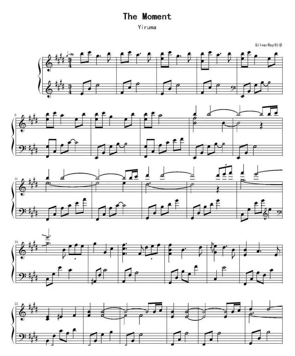 The Moment（SilverRay制谱版）