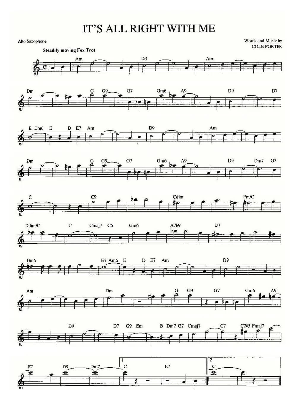 IT'S ALL RIGHT WITH ME