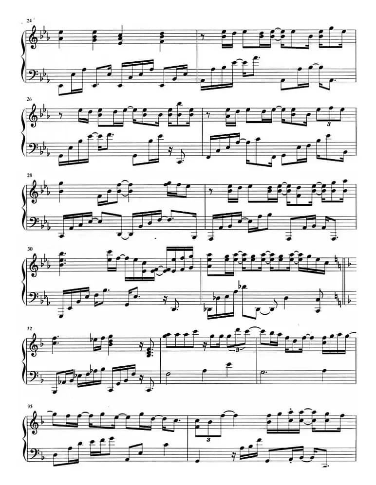 流行歌曲改编的钢琴曲：我们就到这