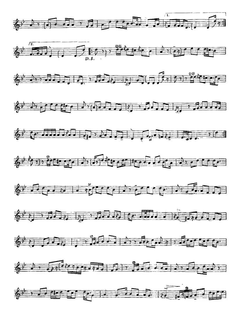 十二木卡姆：Ⅸ 巴雅特木卡姆 419——430（主旋律谱）