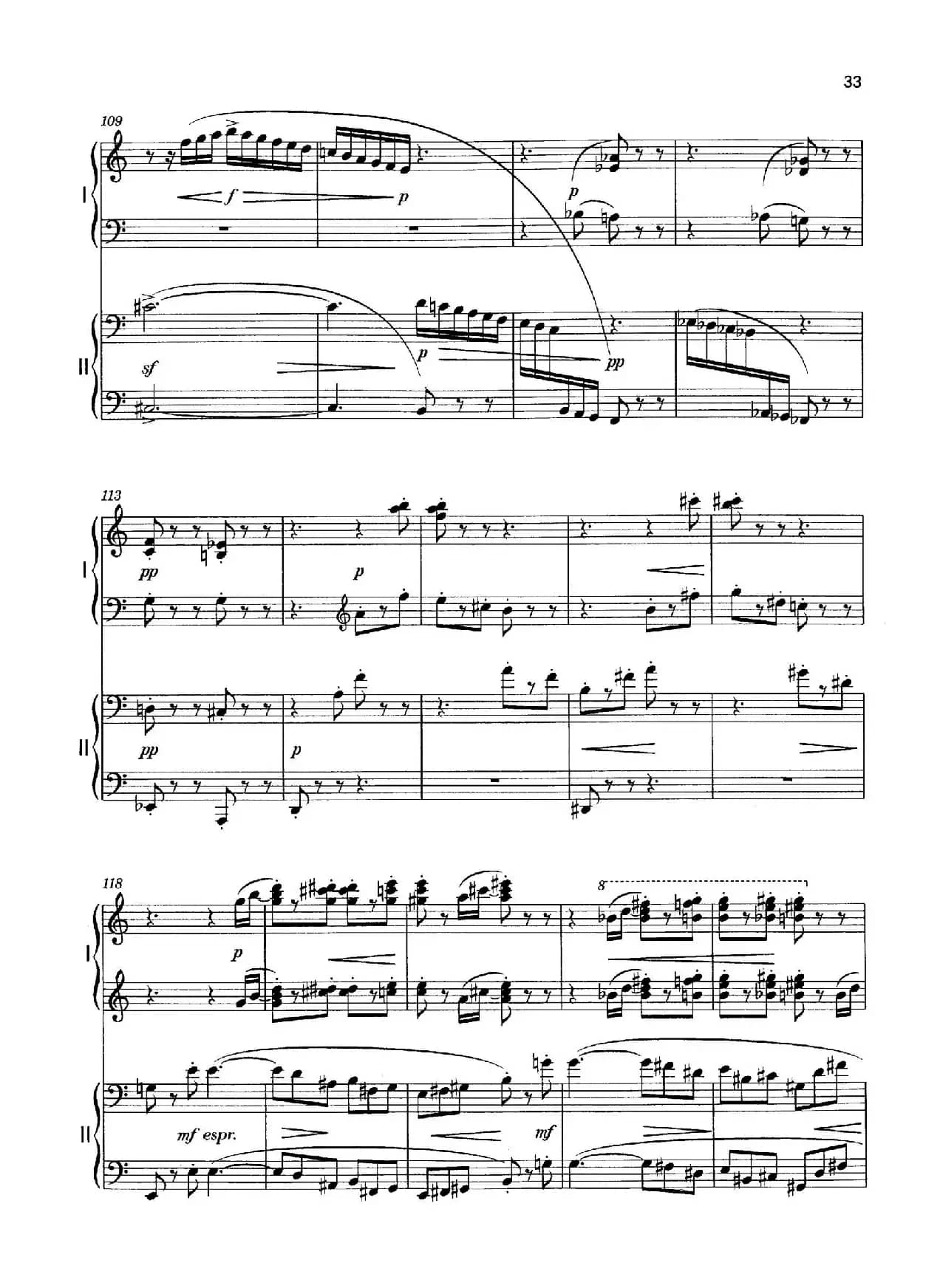 Vier Bagatellen Op.70（4首小品·Ⅳ·四手联弹）