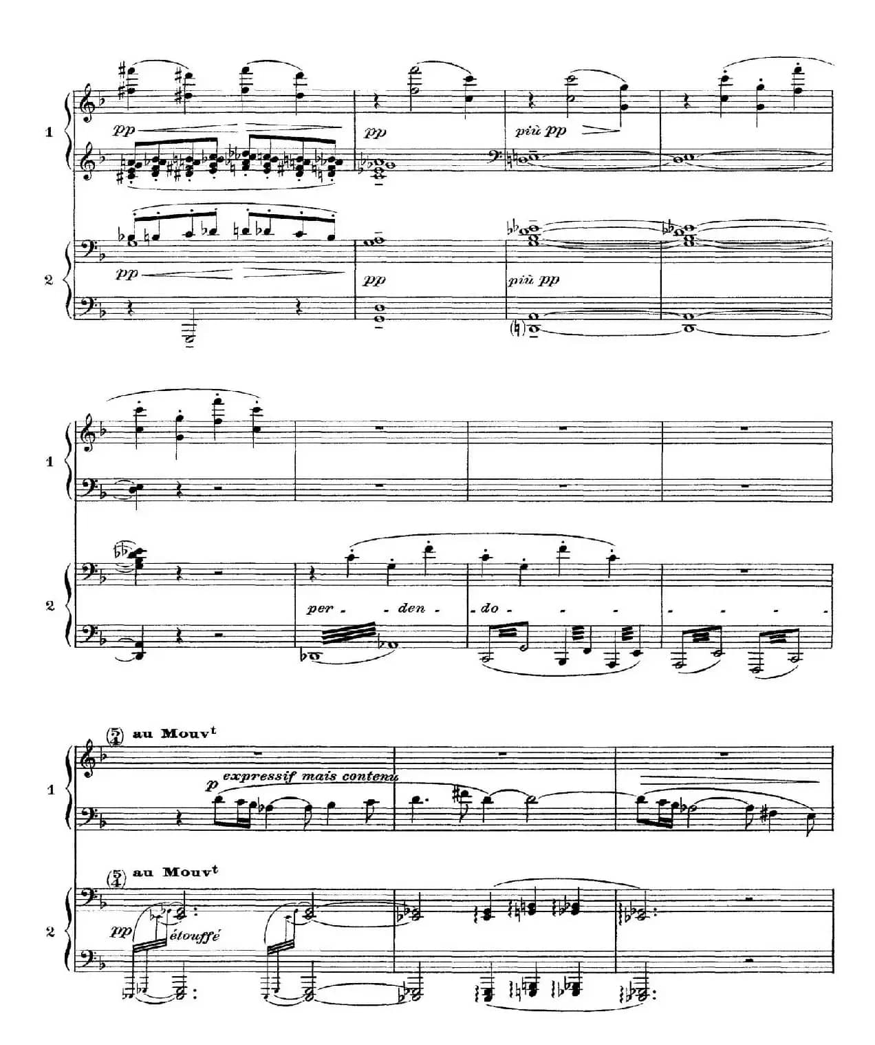 Six Epigraphes Antiques（6首古代墓志铭·四手联弹·Ⅱ）