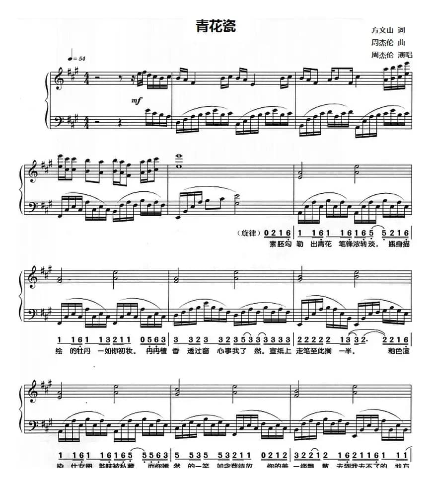 青花瓷（钢琴弹唱）