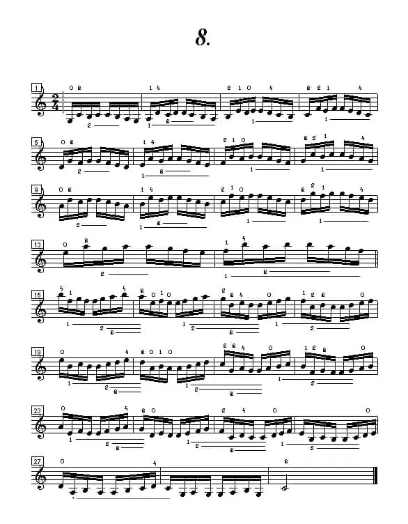 小提琴手指练习曲