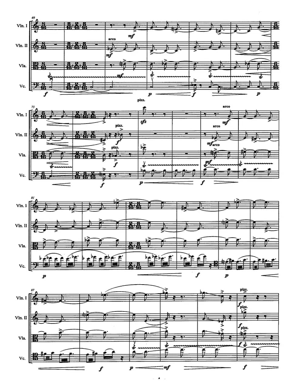 弦舞（弦乐四重奏）