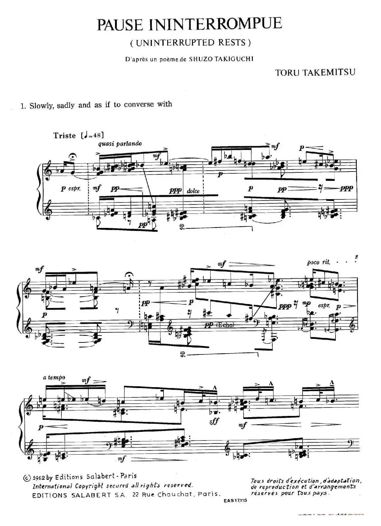 Pause Ininterrompue (无中断的休止·1)