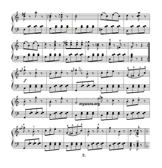 古典钢琴小曲：不停息的加洛普舞曲