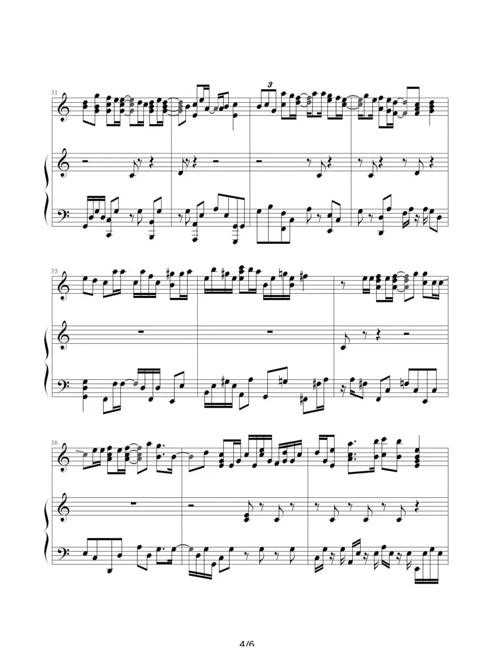 亲朋勿友（钢琴伴奏谱）