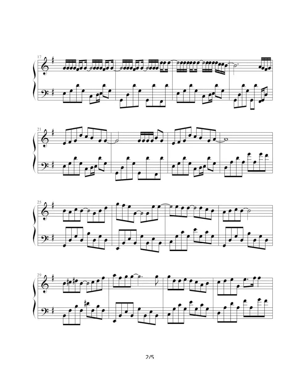 晴天（周杰伦曲、周扬记谱制谱版）