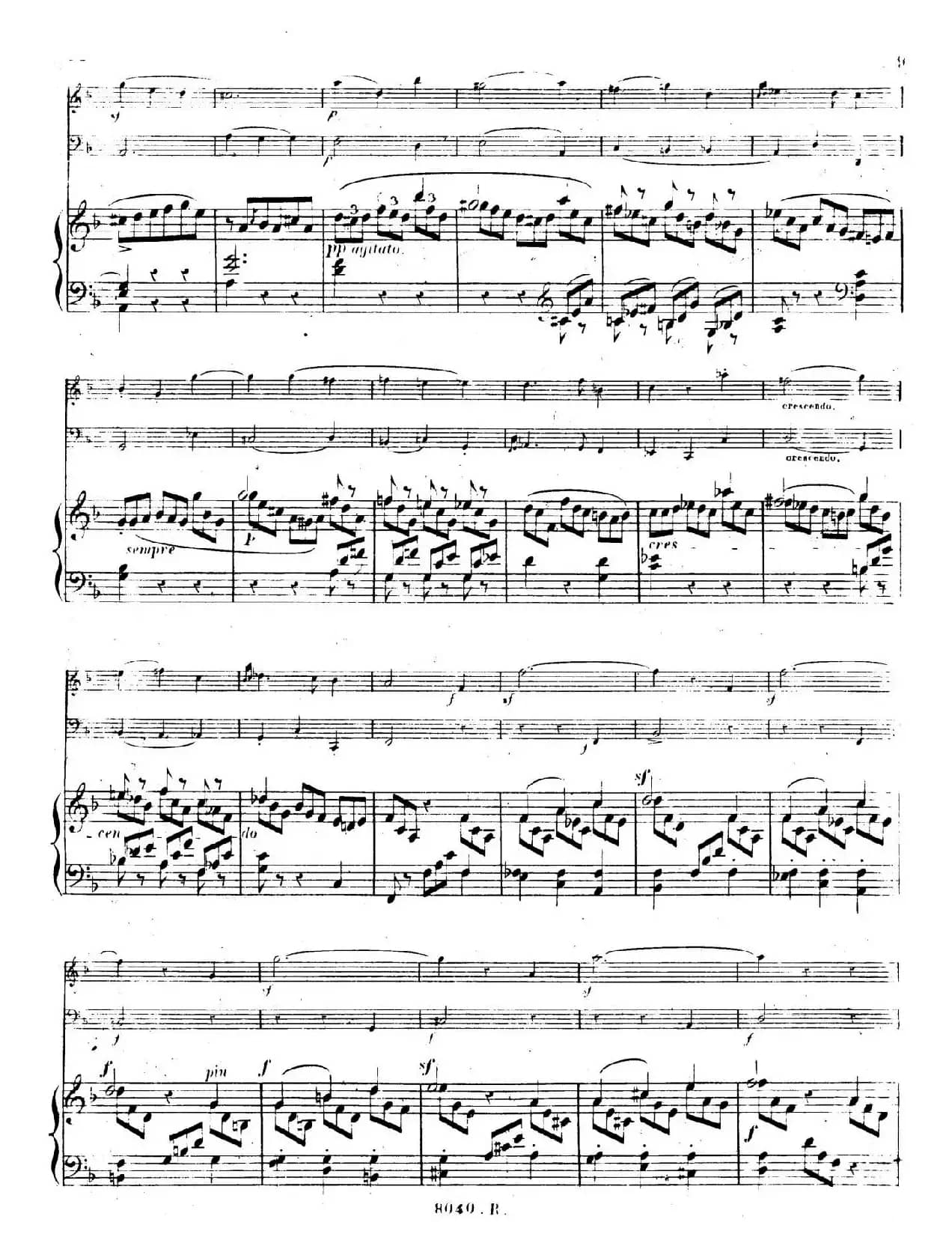 Piano Trio No.1 in d Minor Op.49（d小调第一钢琴三重奏·第一乐章）