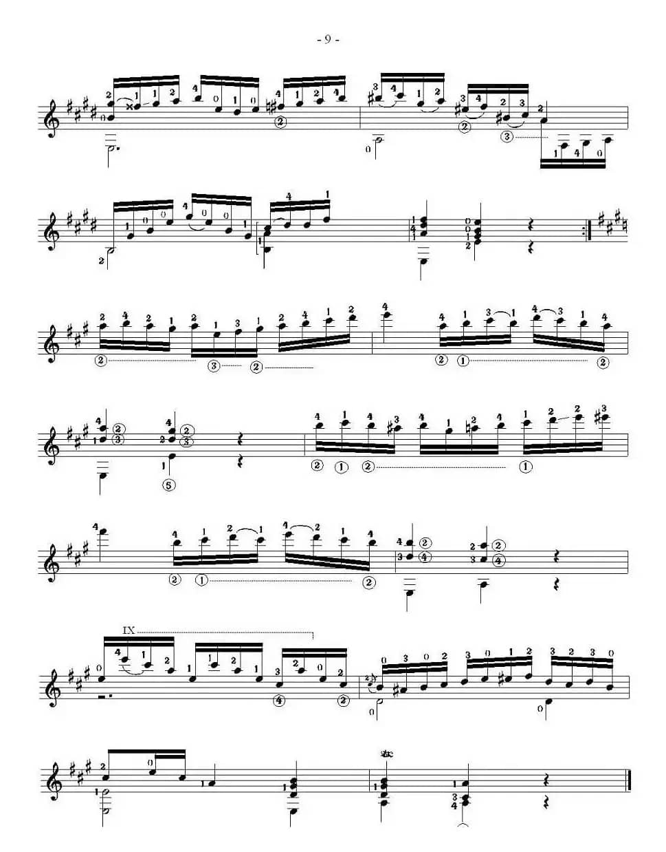 他雷加12首练习曲之5