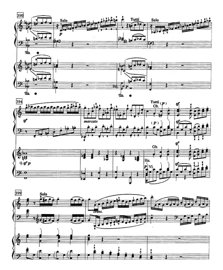 钢琴教程第八级 大型乐曲（C大调第一钢琴协奏曲 Op.15 第一乐章）