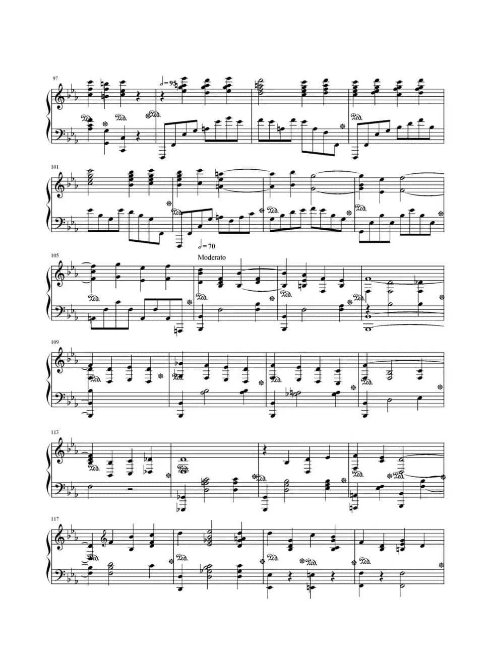 c小调第二钢琴协奏曲第三乐章独奏版