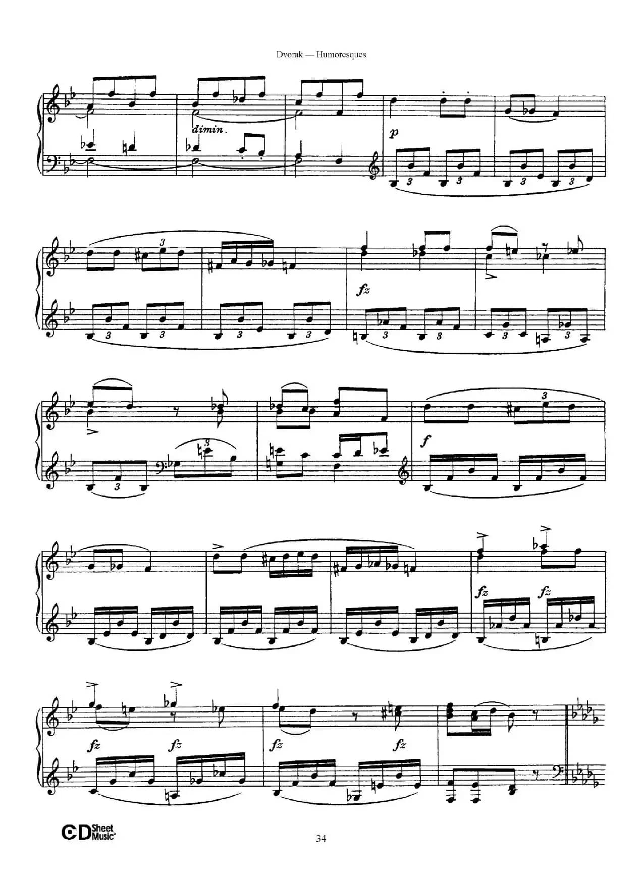 8 Humoresques Op.101（8首幽默曲·8）