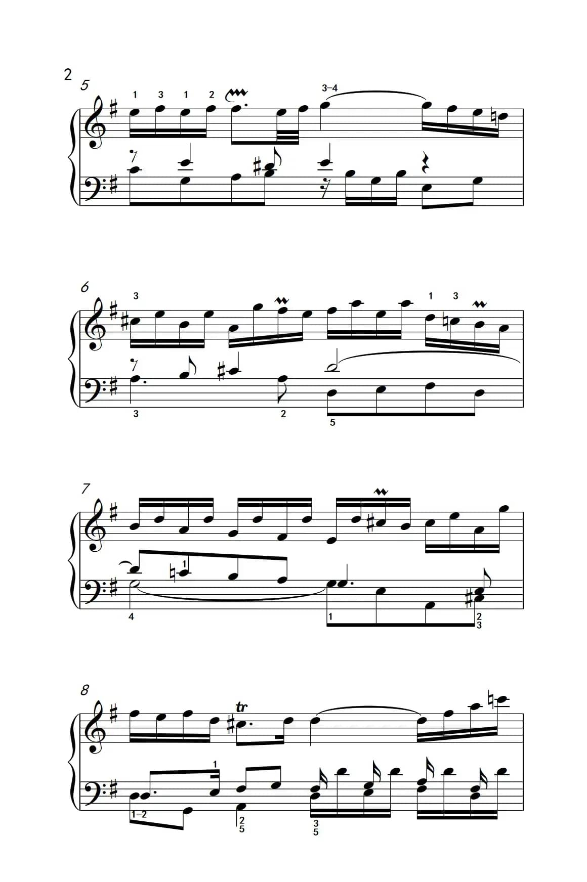 第八级2.阿勒曼德舞曲（中央音乐学院 钢琴（业余）考级教程 7-9级）