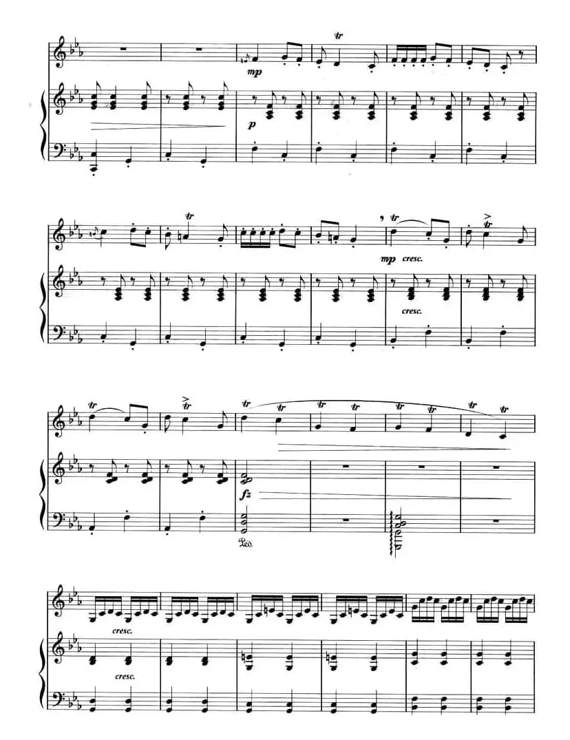 向往（曲笛+钢琴）