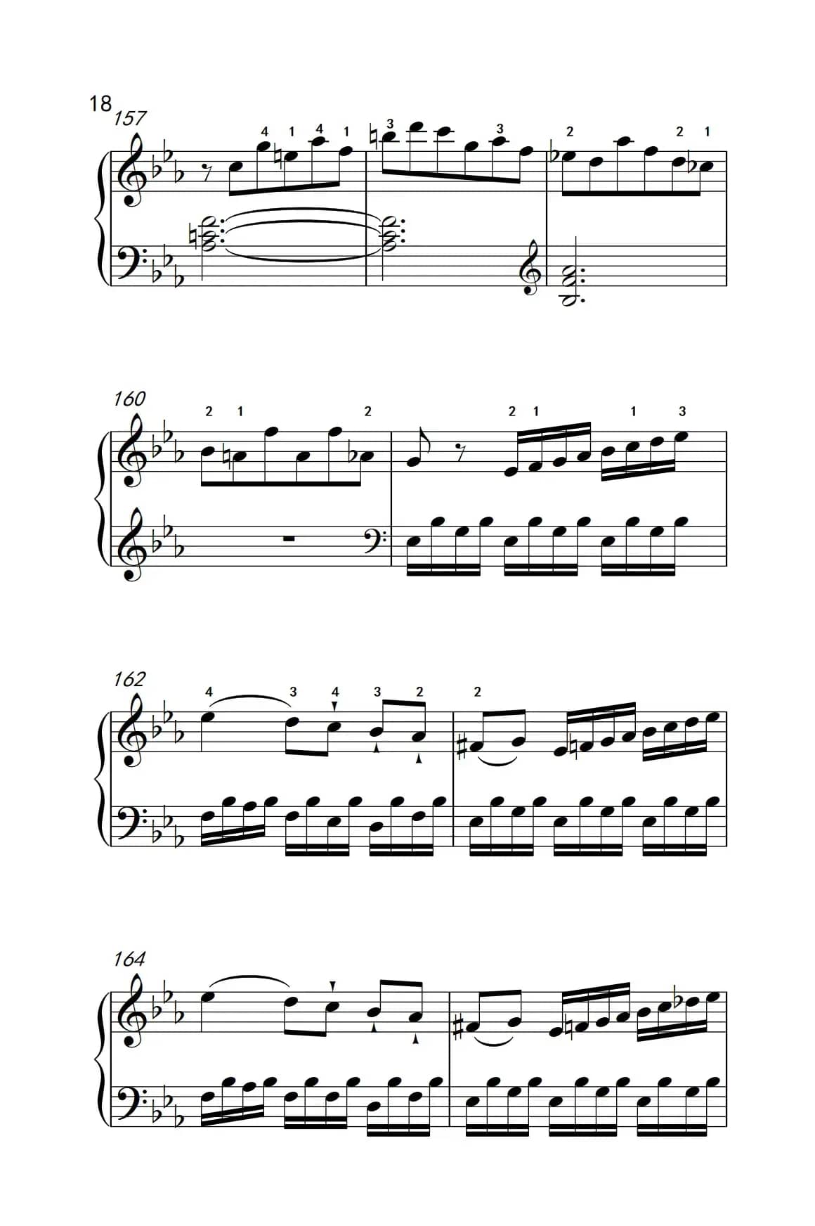 第八级2.♭E大调奏鸣曲 第一乐章 Hob.XVI 49（中央音乐学院 钢琴（业余）考级教程 7-9级）